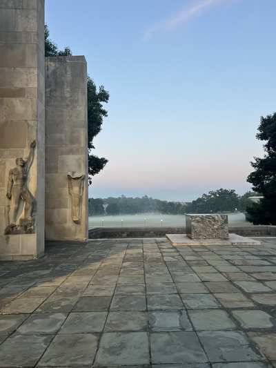 Virginia Tech War Memorial at dawn